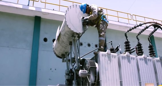 Reparación de Enfriador del Transformador de Potencia TRF-3/FTG-3